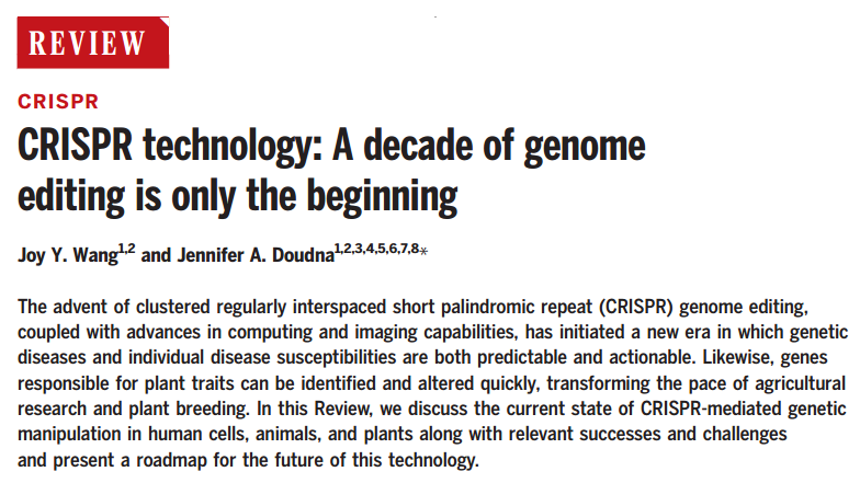CRISPR 的十年 CRISPR 的十年